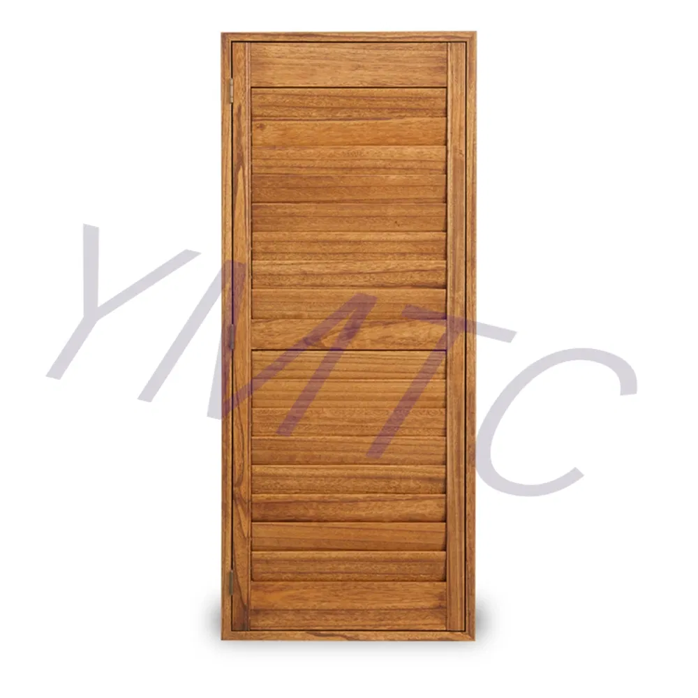 76.2mm Standard Stain Wood Plantation Shutters
