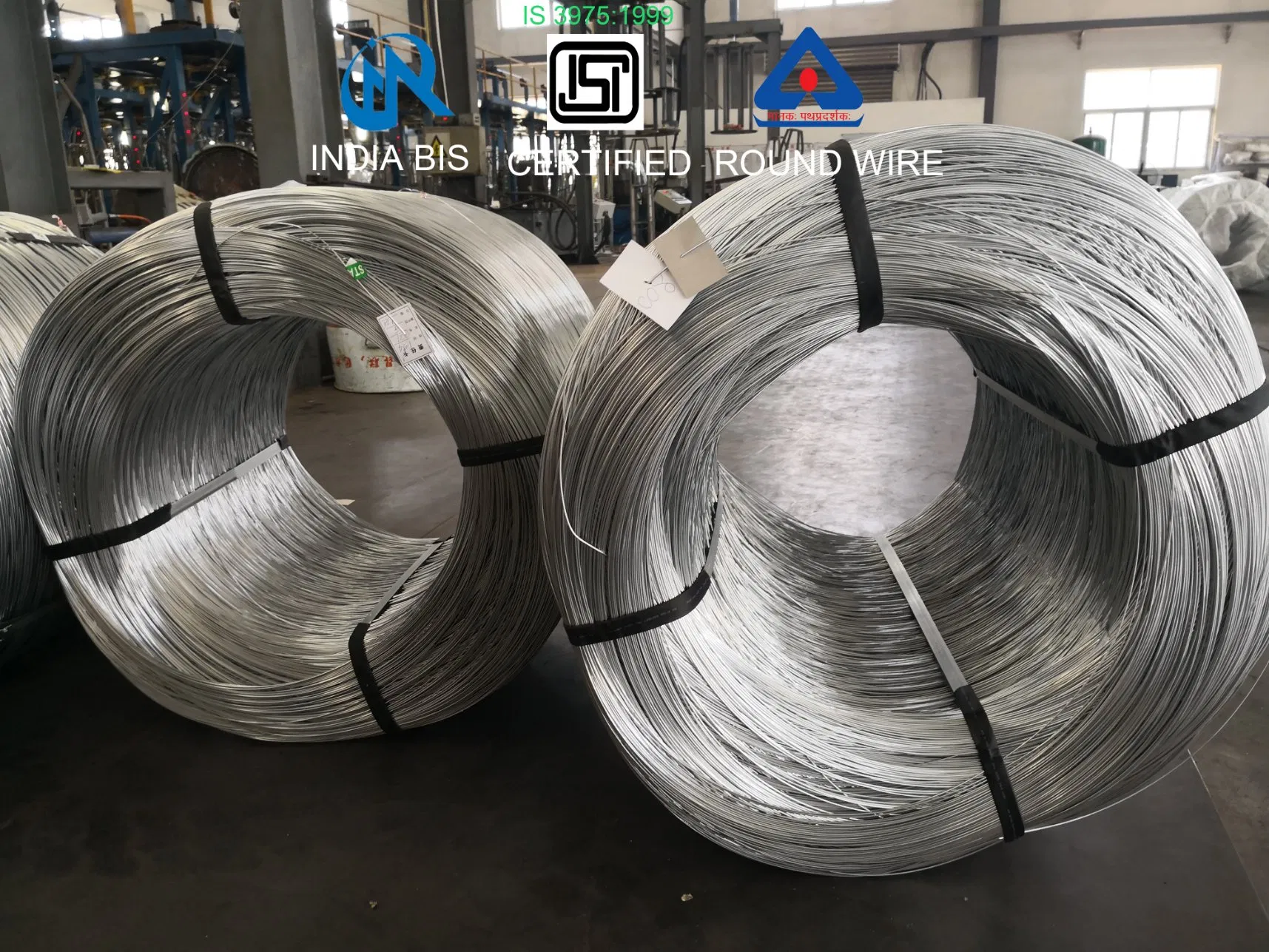 India Bis Certified Galvanized Steel Wire/Iron Wire/Binding Wire 1.25mm 2.90mm