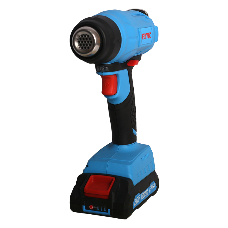 Fixtec Industrial Level Manufacture 20V Electric Cordless Heat Gun Heat Shrink Hot Air Gun Heater