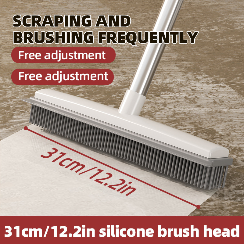 Custom Color & Logo Rubber Broom Wholesale Water Sweeping Brush for Global Distributors