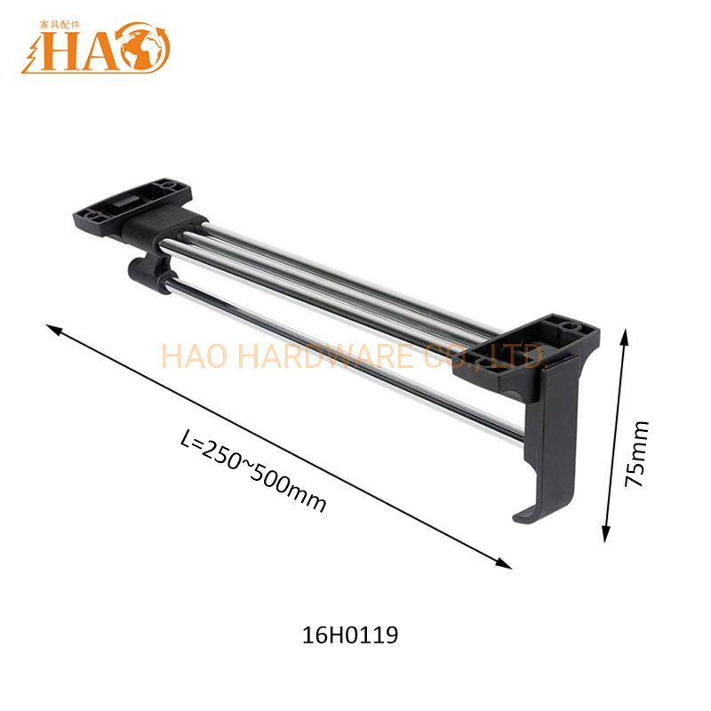 Retractable Closet Pull out Rod Wardrobe Clothes Telescopic Clothing Hanger