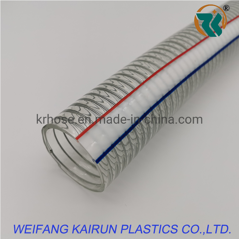 25mm/50mm/75mm/102mm Factory Supplier PVC Spiral Steel Wire Reinforced Water Pipe /Air/Rubber/Suction/Garden Hoses