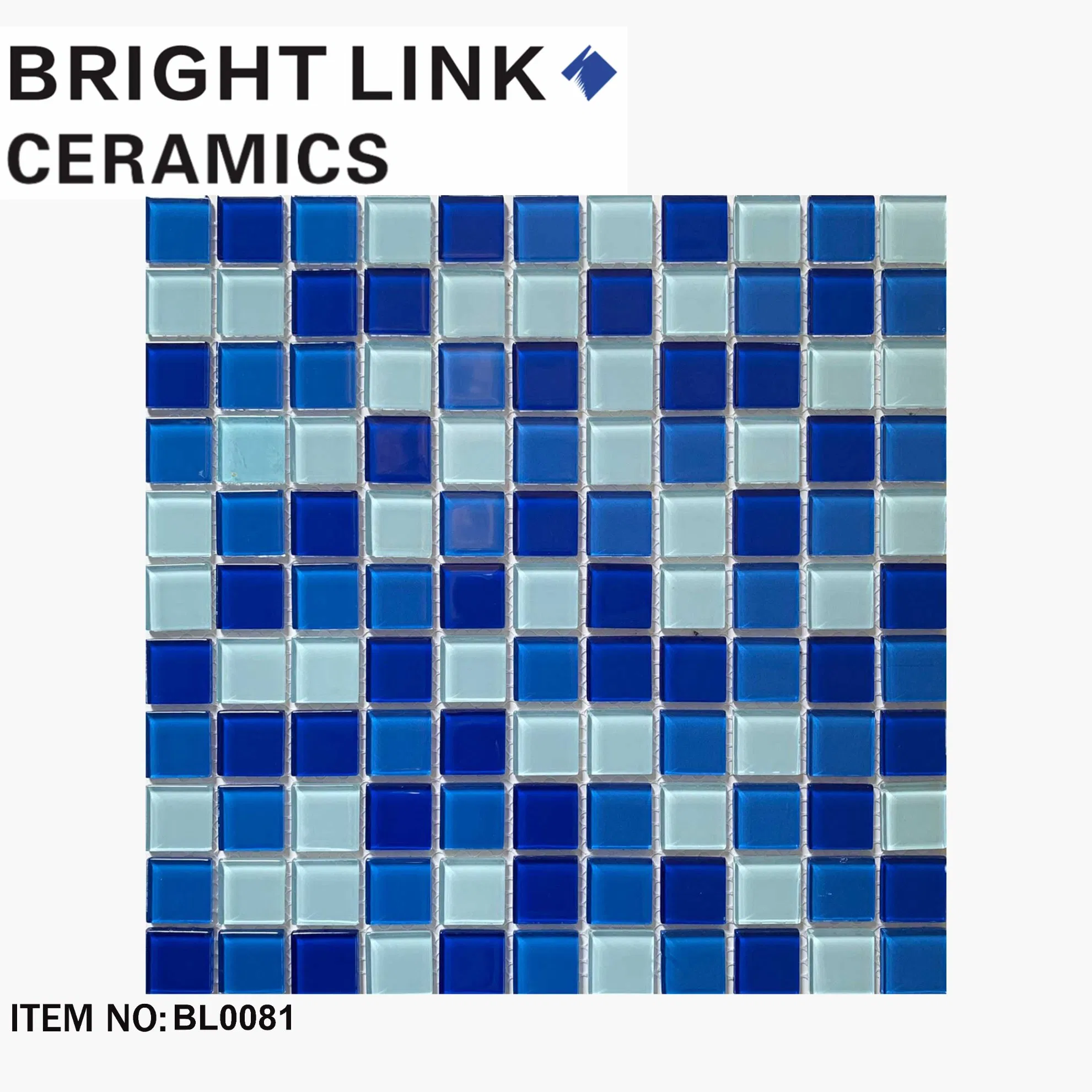 Стеклянная мозаика Blut Chips Blue для бассейна