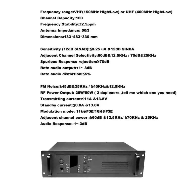 Цифровая ретрансляционная станция Jmtech JM-D8000 VHF/UHF