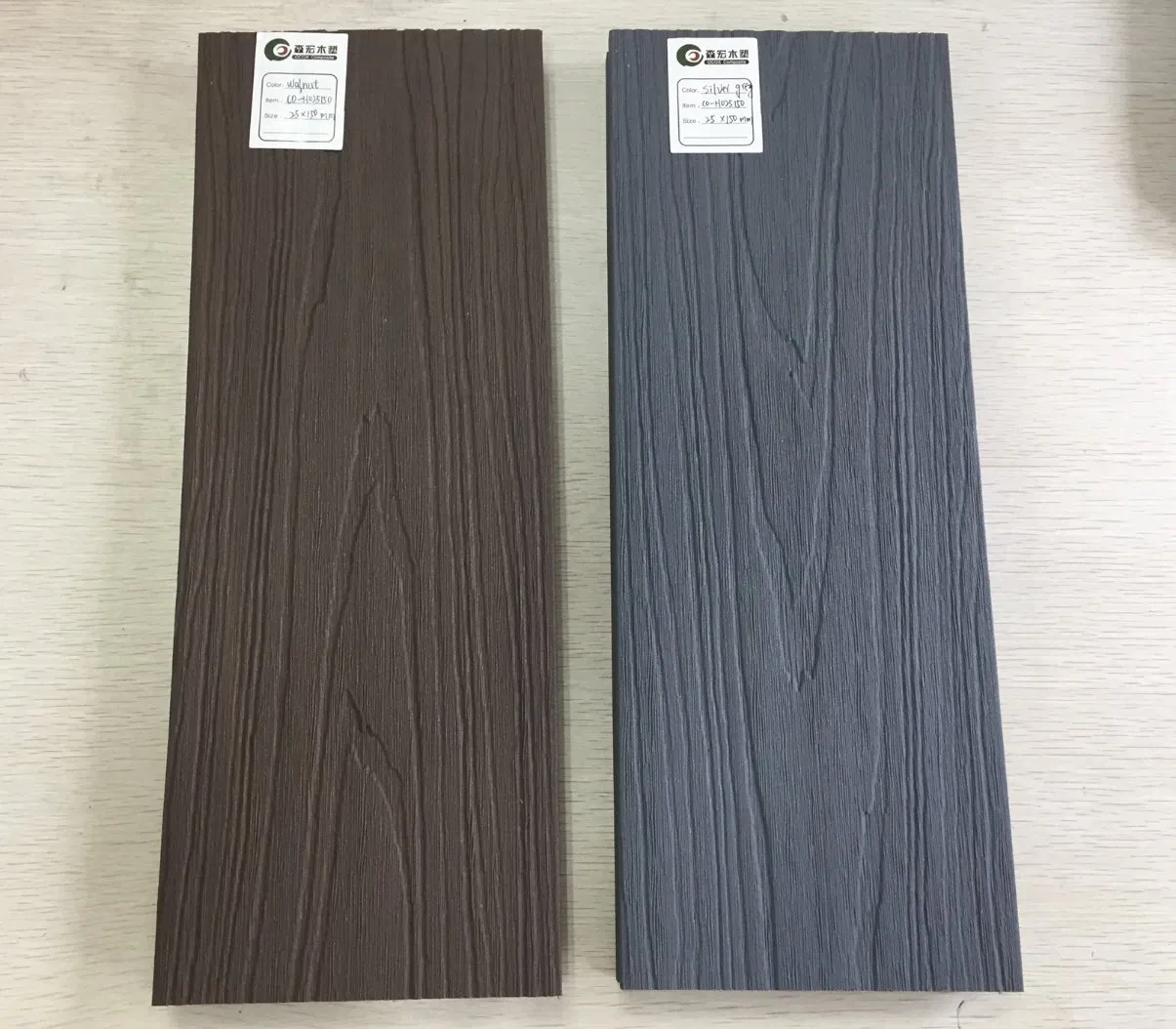 Factory Outdoor Co Extrusion WPC Wood Plastic Composite Embossed Capped Dual Decking