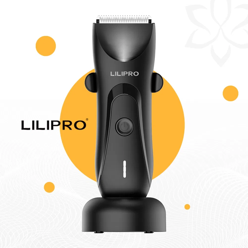 Lilipro B1 Cordless Groin Trimmer Hair Trimmer Skin Safe and Waterproof Electric Men's Beard Trimmer