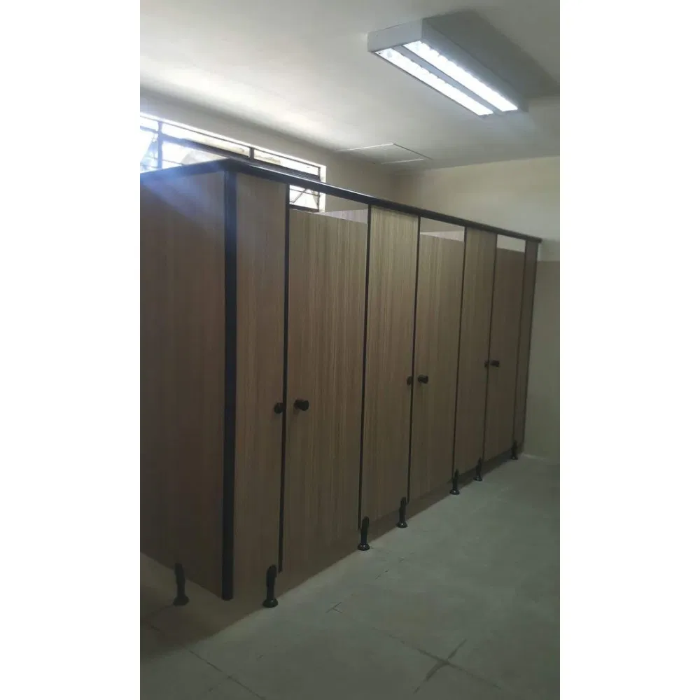 Easy to Clean Full Height Phenolic Board Shopping Malls HPL Panel Toilet Cubicle Partition Board