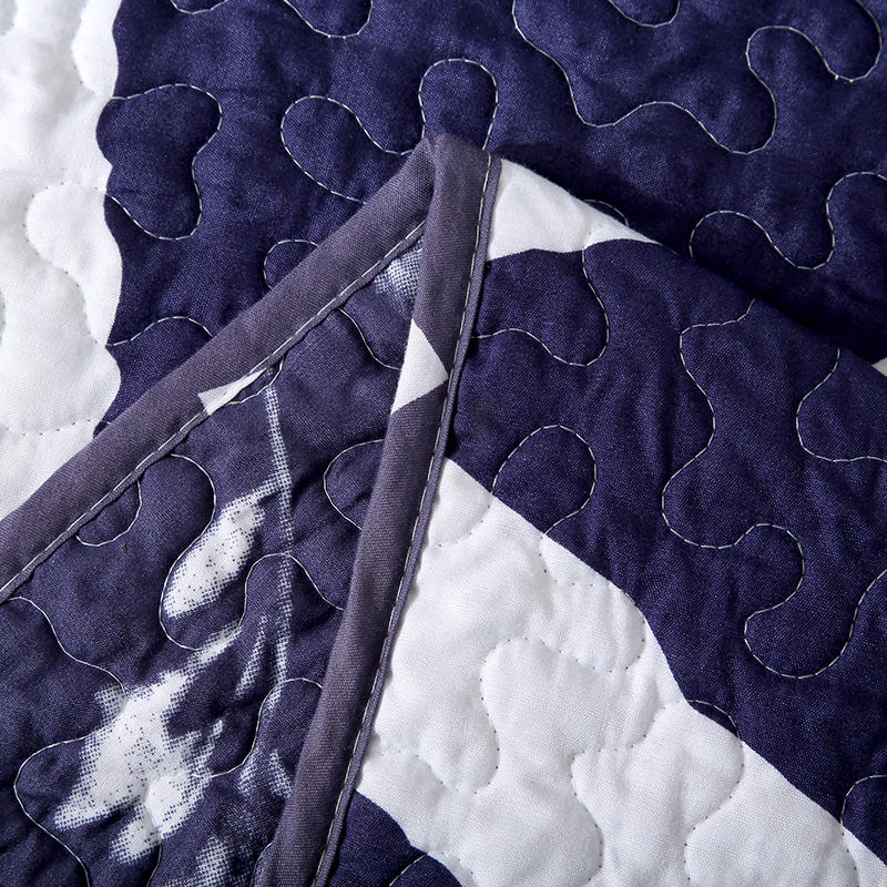 Geometri Printed Poly Fiber Filling Embroidery Quilting Bedspread Summer Quilt