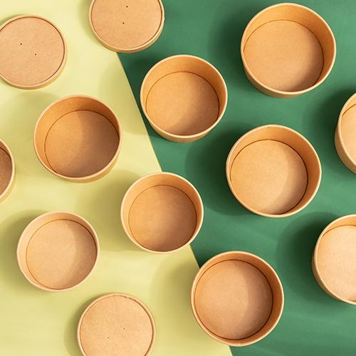 1000ml Disposable Kraft Paper Bowl, The New Darling of Take-out! The Staple Salad Is in Full Swing