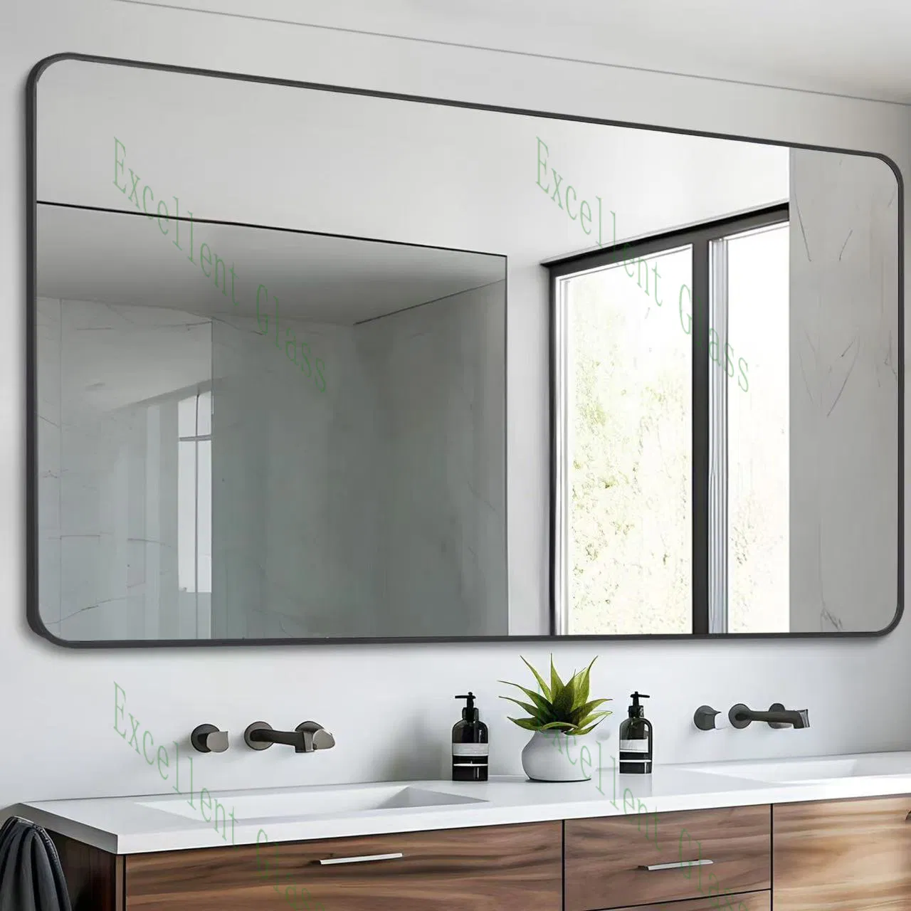 Silver Aluminum Aluminium Double Coated Copper Free Mirror Glass Decorative Bathroom Safety Clear Float Antique Mirror Sheet 2mm- 6mm