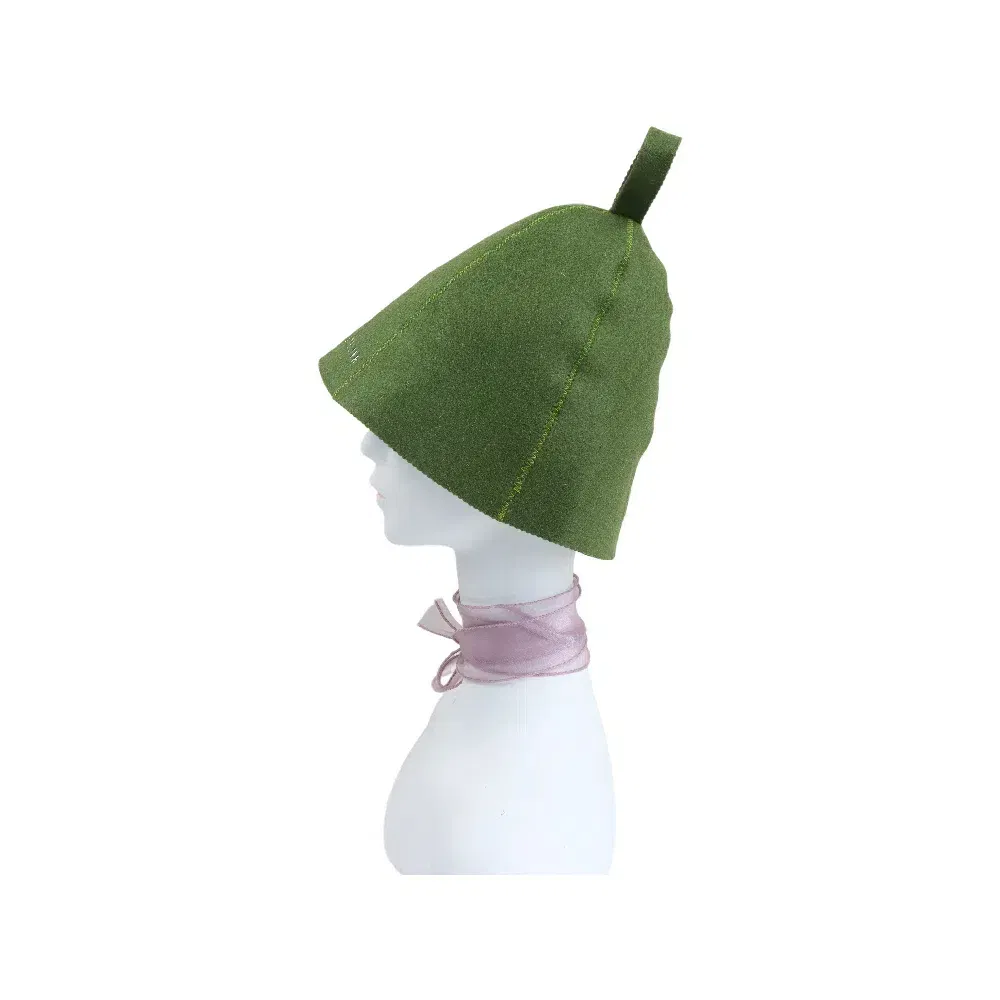 Sauna Wool Cap Polished Wool Hat Indoor Sauna Felt Hat for Men Women Bathroom