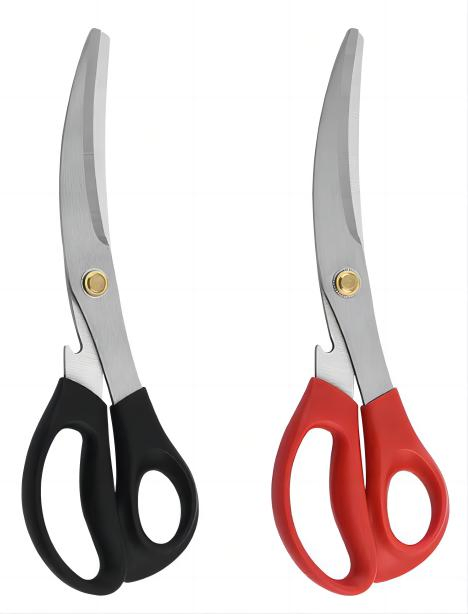 304 Stainless Steel Scissors Black Red Korean Bulgogi Sea Food Meat Serving Scissors