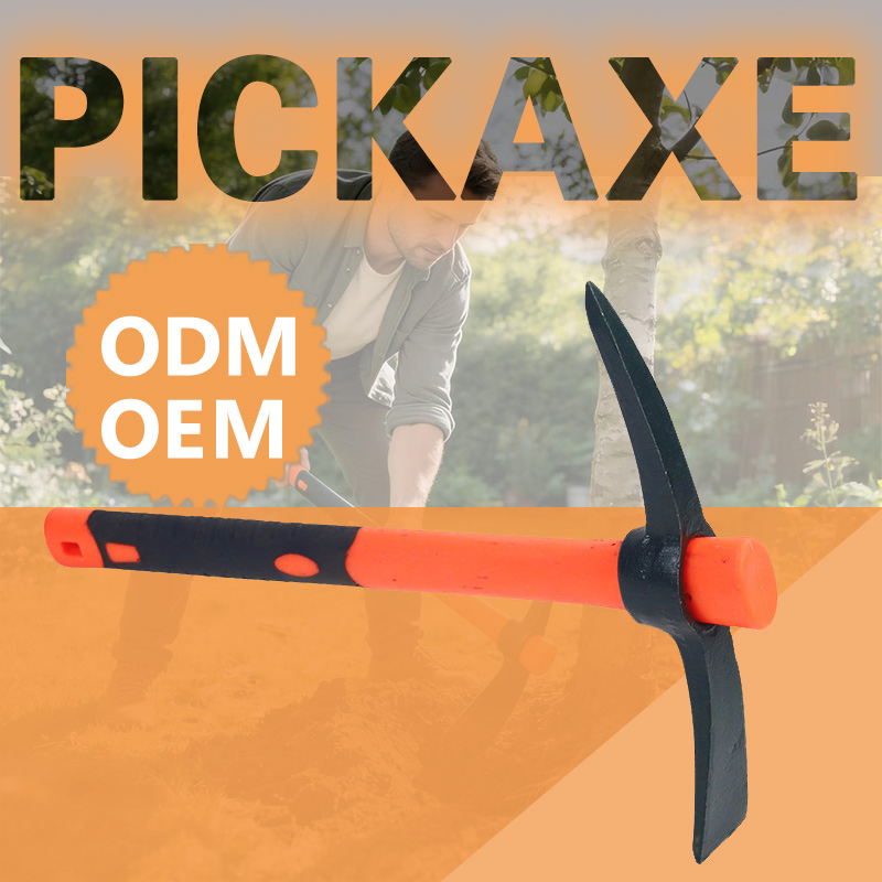 Wholesale Plastic Pickaxe Rail Steel Small Farming Outdoor Garden Pickaxe