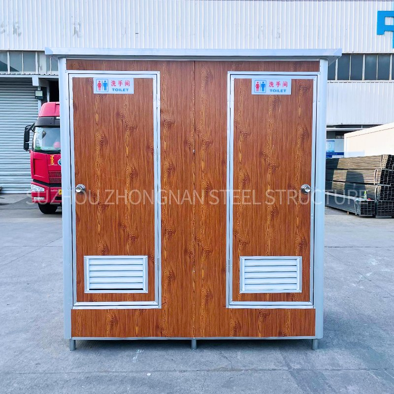 Boxable Grain Prefab Steel Mobile Portable Lavatory Temporary Toilet Factory Price