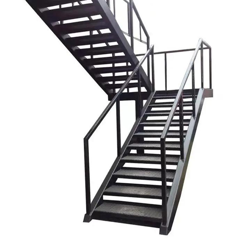 Galvanized Steel Step Stairs Ladder Scaffolding Parts with Handrail