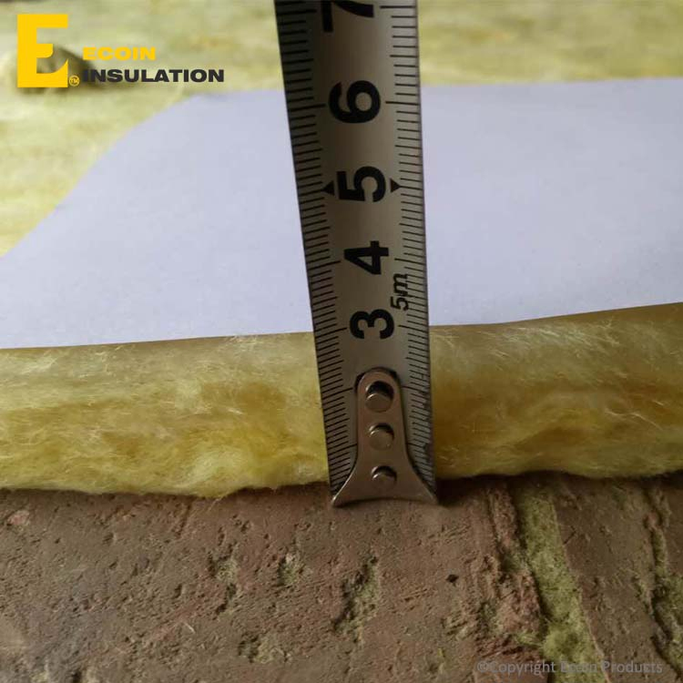 Light Steel Structure with Light Weight Yellow Color Insulation Roofing Blanket Mat Vacuum Package Glass Fiber Wool Rolls