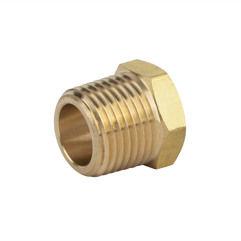 Brass Male to Female Thread Hexagonal Nipple for Plumbing Pipe Fittings