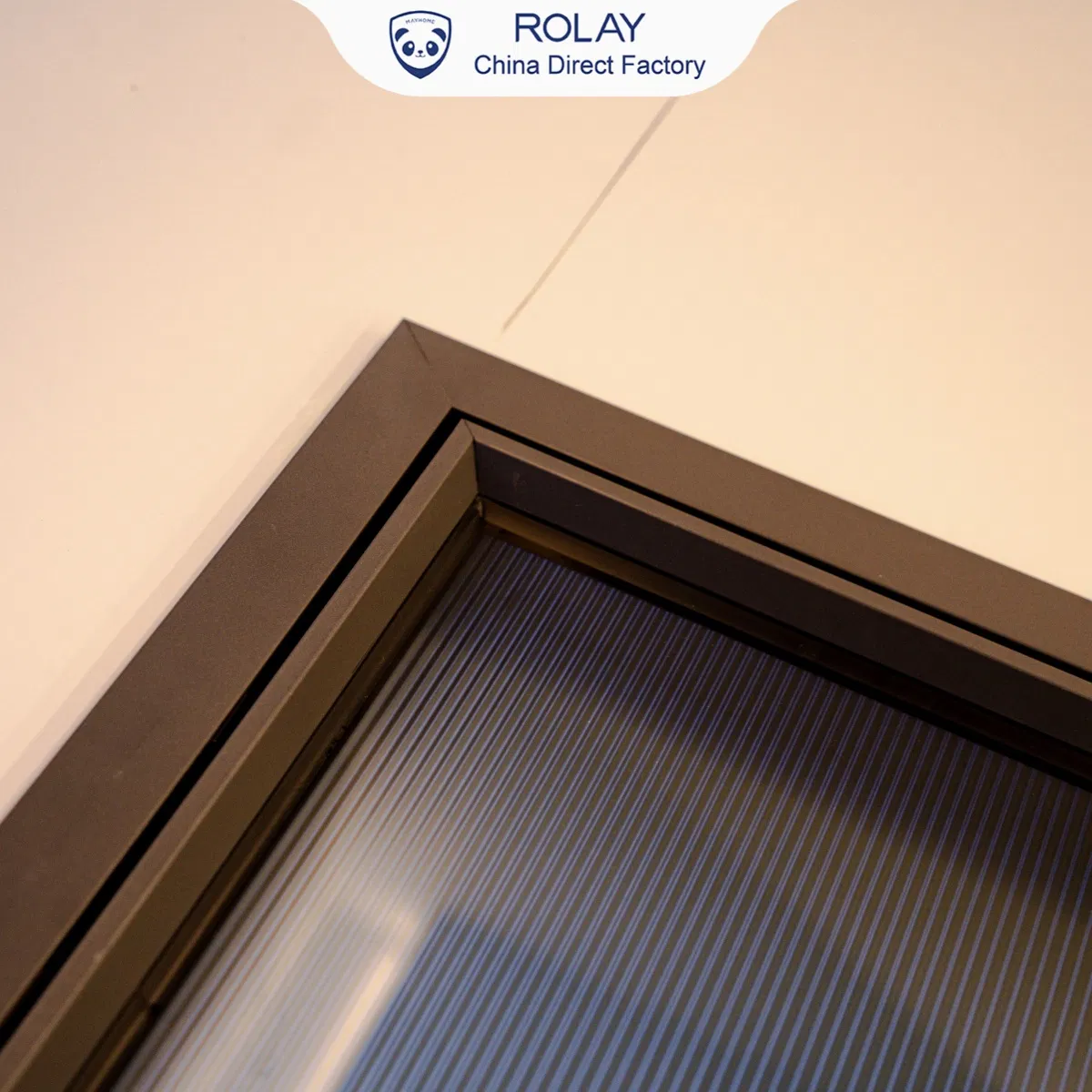 Rolay/Direct Source Interior Door Security Door Anti-Pinch Anti-Bruising Soft Protection Safety Glass Interior Aluminium Casement Glass Door