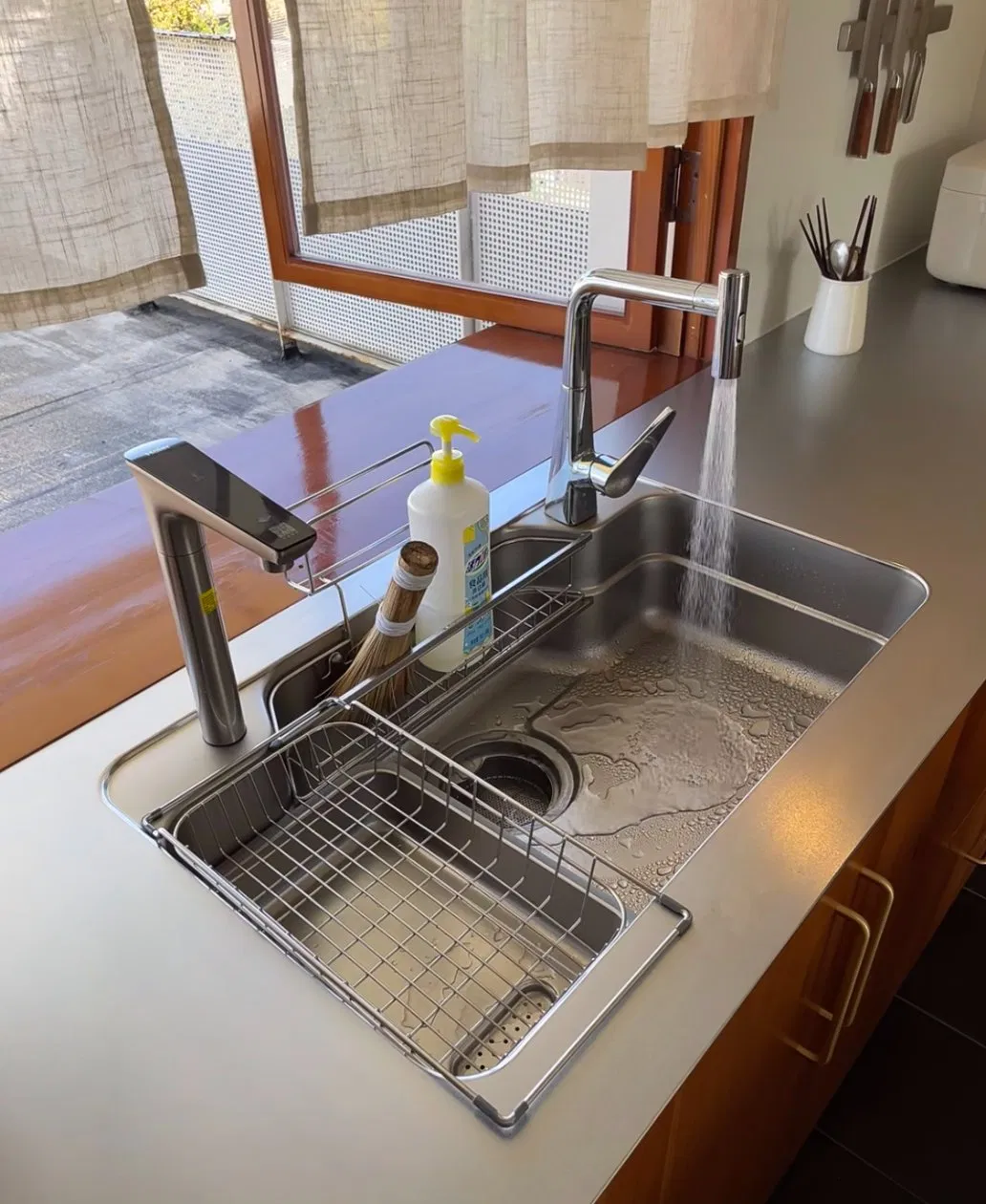8mm 1530mm Width. Premium Solid Stainless Steel Countertop for Ultimate Kitchen Performance