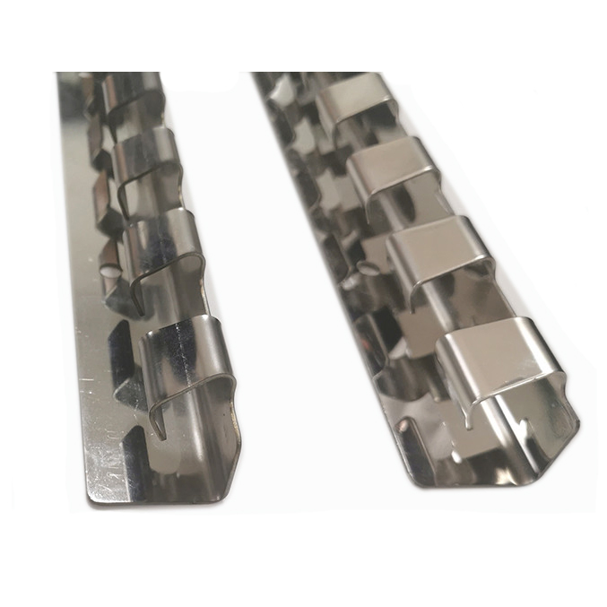 European Style Stainless Steel Suspension Rail System 1m for Hanging PVC Strip Curtains