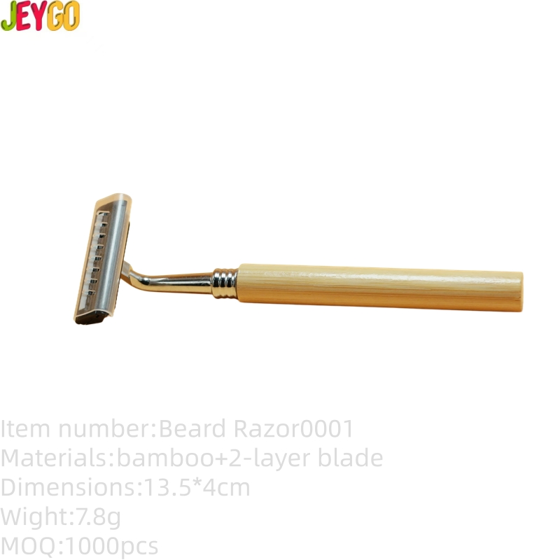 Eco-Friendly Biodegradable Bamboo Double-Blade Stainless Steel Shaver Razor