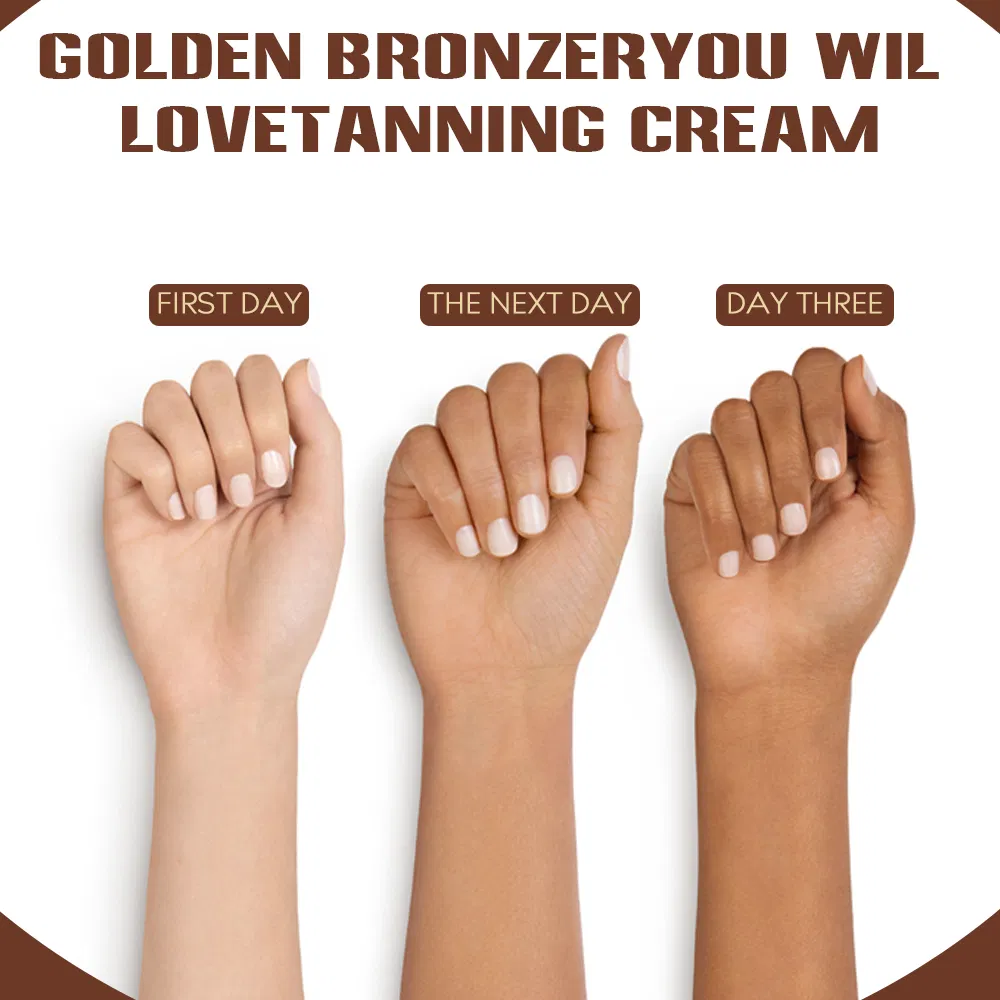 Beauty Cosmetics Skin Care Bronzer Deep Dark Skin Tingle Cream Tanning Cream
