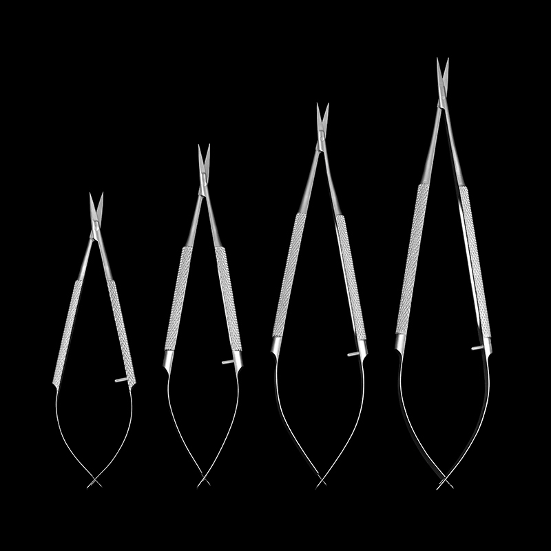 Kewo Precision Round Handle Corneal Scissors with Ultra Sharp Blade