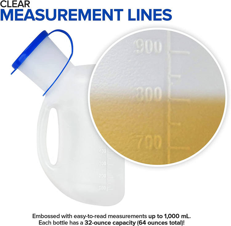 Women Men Portable PEE Funnel Cup Urinal Bottle for Emergency Travel Car Camping