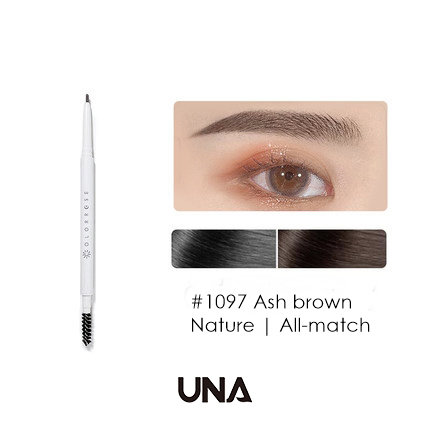 OEM ODM Cosmetics Private Label Vegan Eye Brow Pen Brush 2 in 1 Waterproof 1.5mm Fine Makeup Eyebrow Pencil