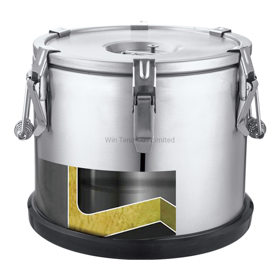 Hot Sale Stainless Steel Economic Type 3 Buckle Portable Insulation Foaming Restaurant Barrel for Transport