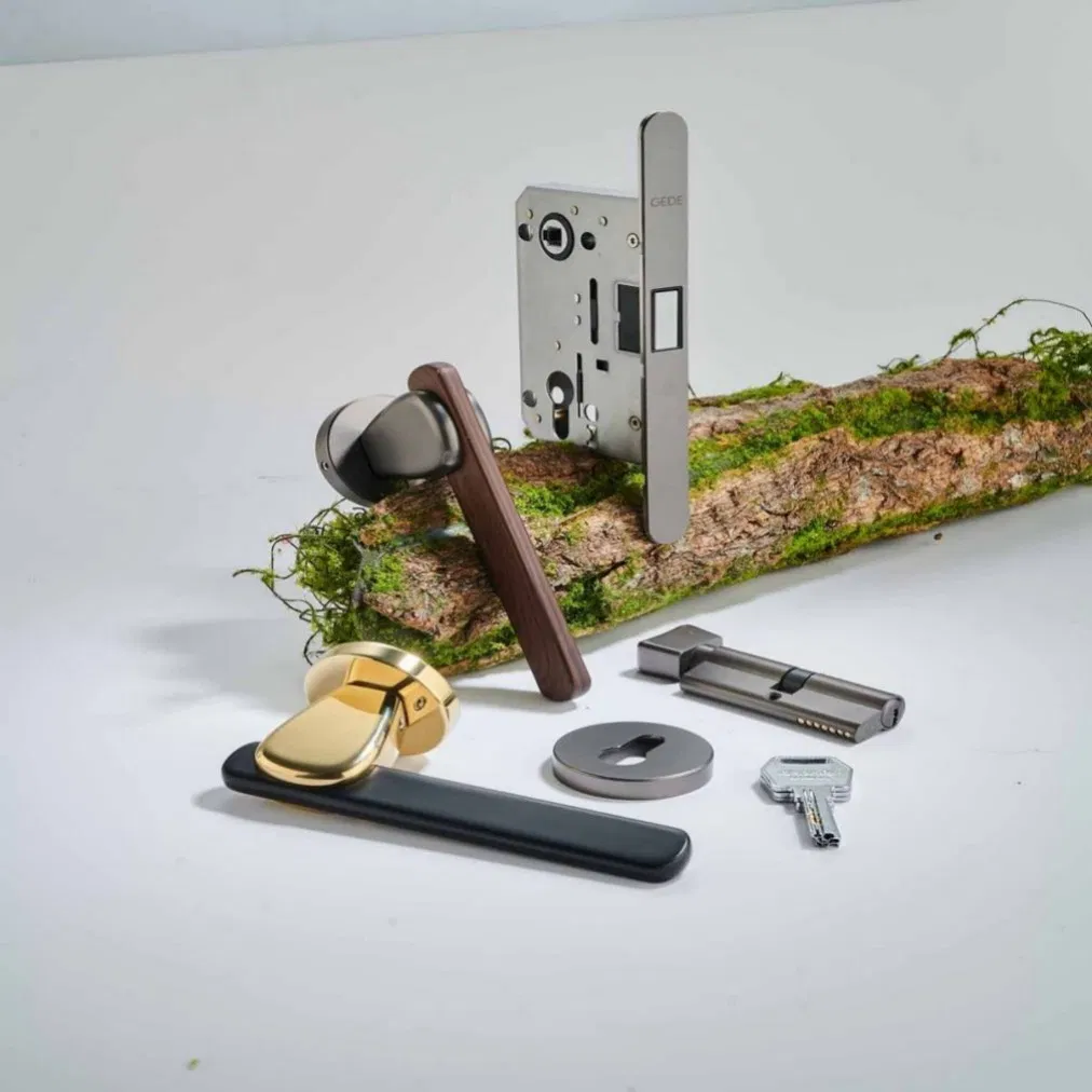Premium Nickel-Plated Aluminum Door Handle for Patio and Bathroom