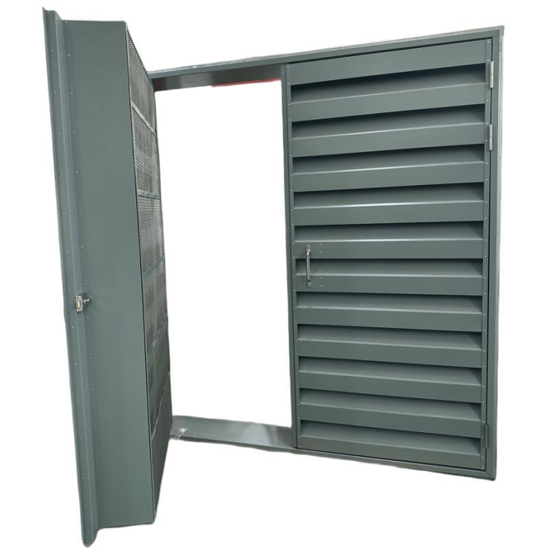 European Certified Acoustic Louver Door - Maintaining Silence at The Entrance of Cool Towers