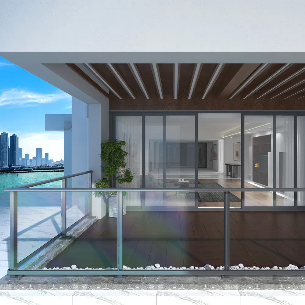 Hot Sale Aluminum Frame Glass Railing for Balcony with SGCC Certificate