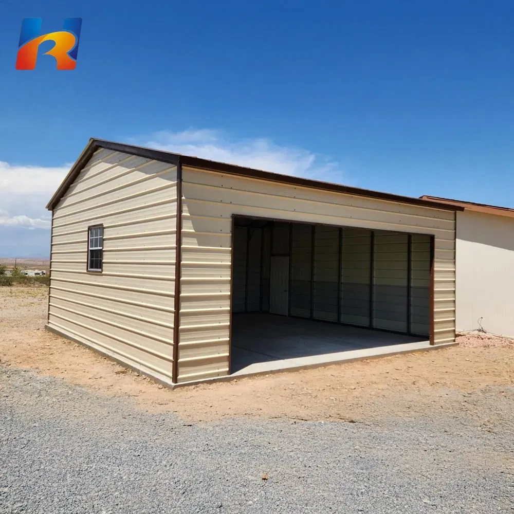 Durable Prefabricated Metal Garage Building Easy Assemble Steel Structure Carport Kit with Hot Dipped Galvanized Steel