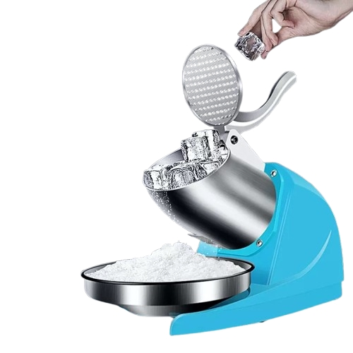 Wholesale Commercial Small Double-Blade Ice Crusher for Cold Drink Shops and Bubble Tea Shops