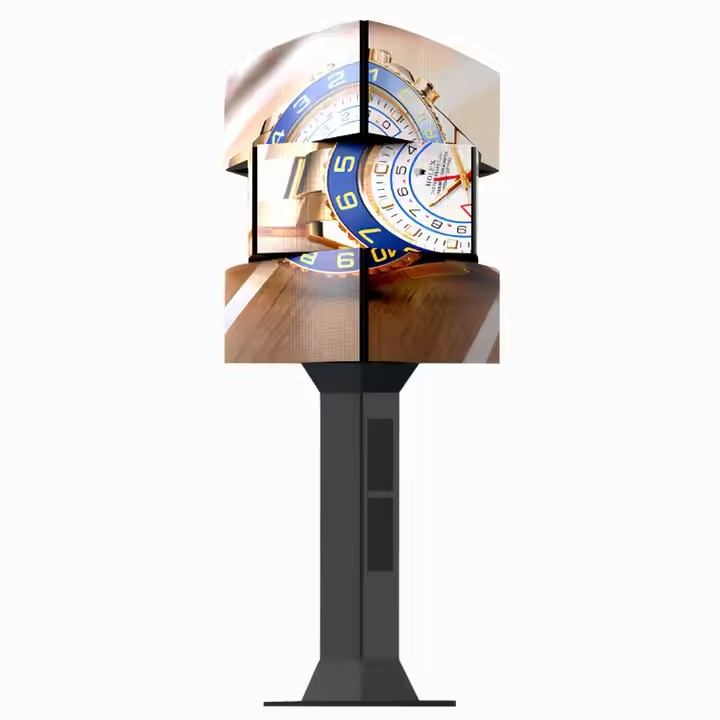 Indoor Outdoor Flexible LED Screen Waterproof Cylinder Soft Screen LED Display Advertising Curved Flexible LED Display Screen