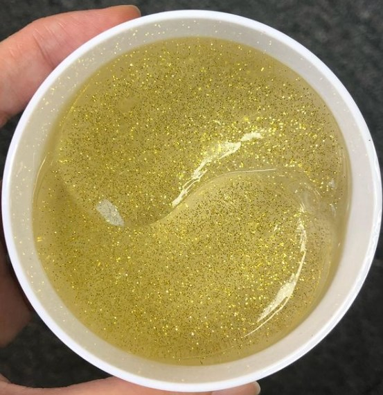 Private Label Shinning Aloe Vera Gel Cooling Under Eye Pad 24K Gold Under Eye Mask