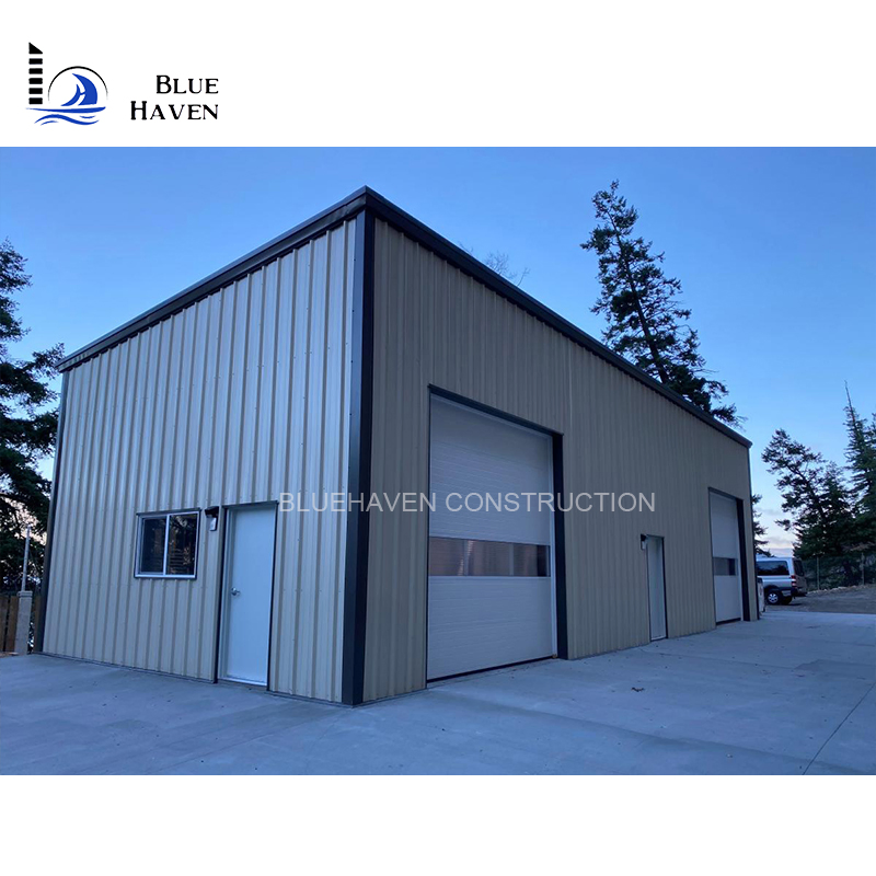 Modern Light Steel Structure Frame Warehouse Shed Petrol Station Canopy