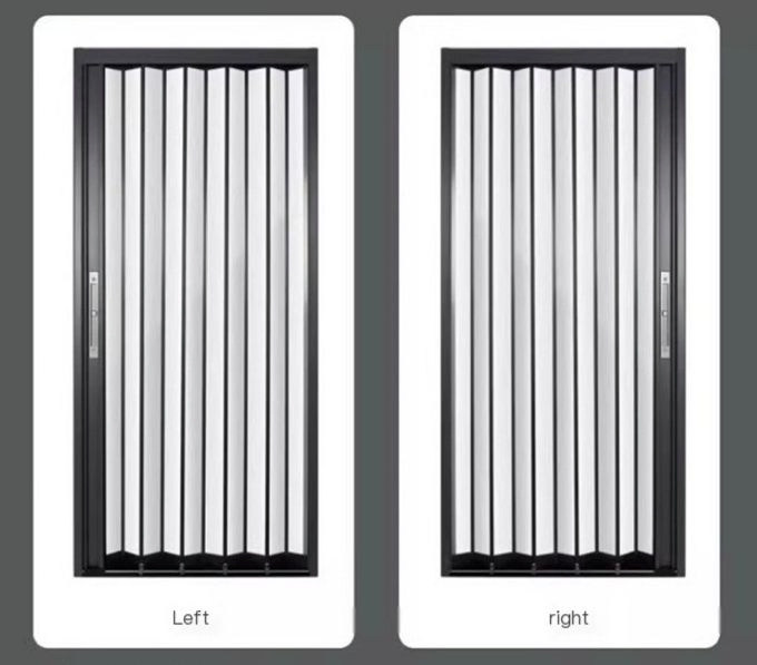 Modern Bi-Fold Slidinq Retractable Aluminum Alloy Invisible Low Rail Space-Saving Kitchen Shoppingmall Exterior Entrynfrc Door