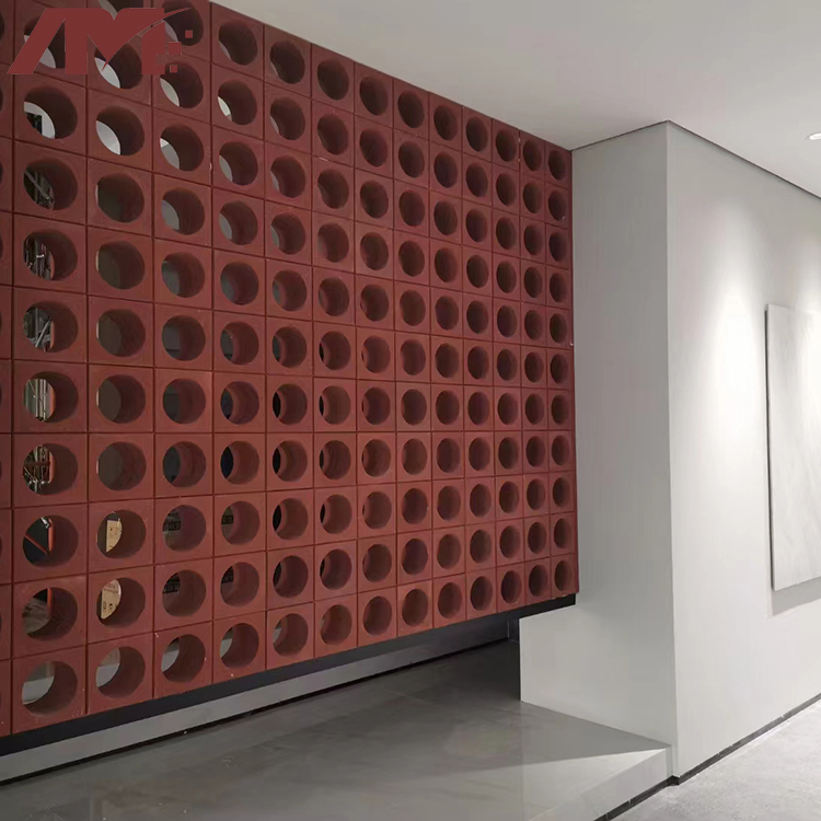 China Wholesales Decorative Standard Ceramic Standard Fire Red Hollow Wall Bricks