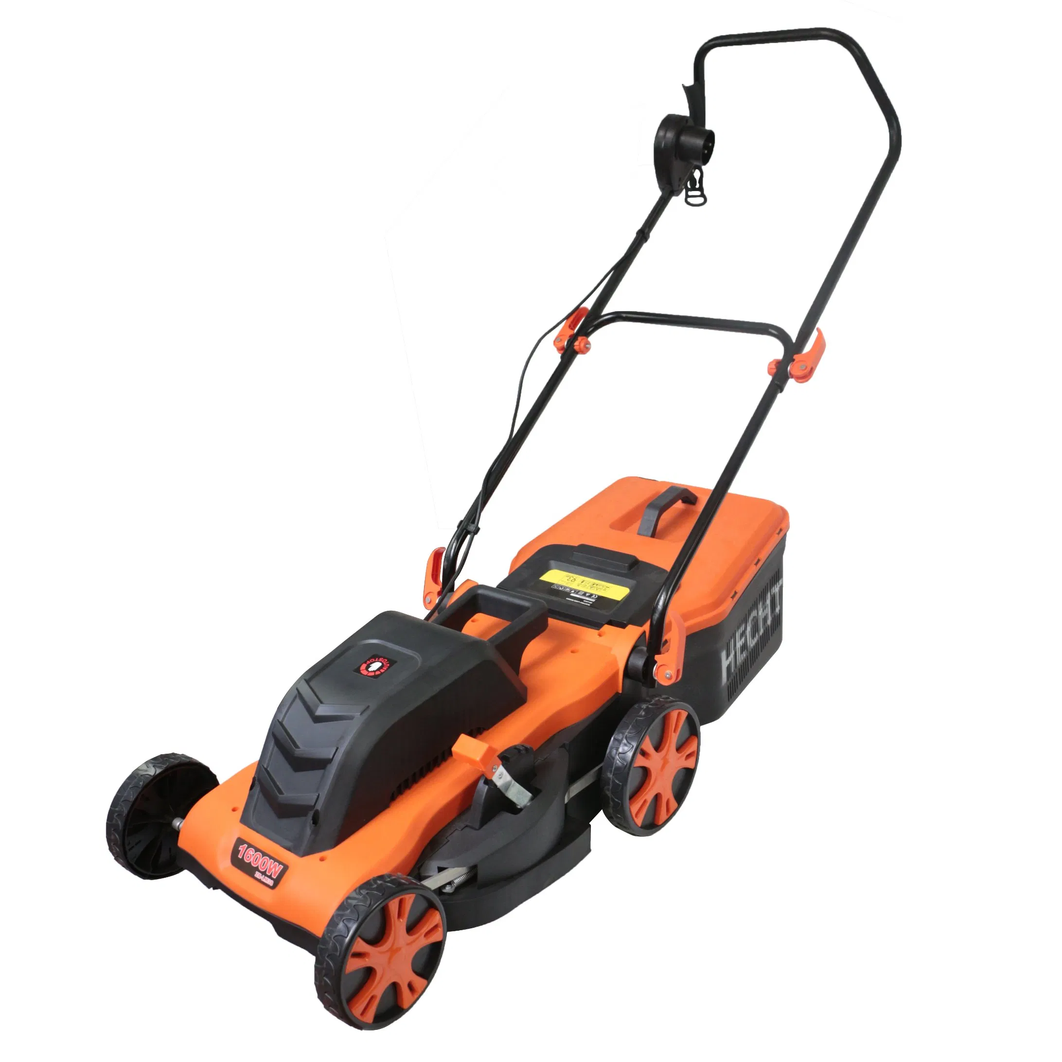 1800W Height Adjustable Walk Behind Hand Push Grass Cutting Machine Corded Electric Lawn Mower with 45L Catch Bag Volume Battery Portable Lawn Mower