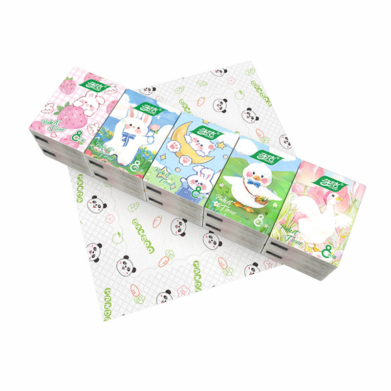 4 Ply Luxury Advertise Pocket Facial Tissue Small Pack for Premium Home Use