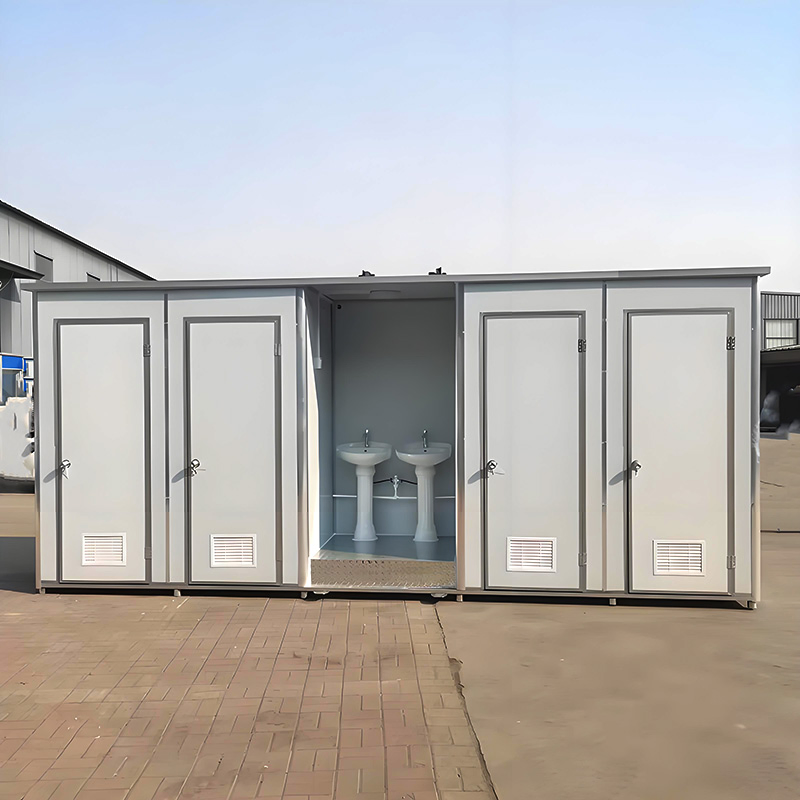 Construction Steel Prefab Container House Outdoor Foldable Container Portable Toilet