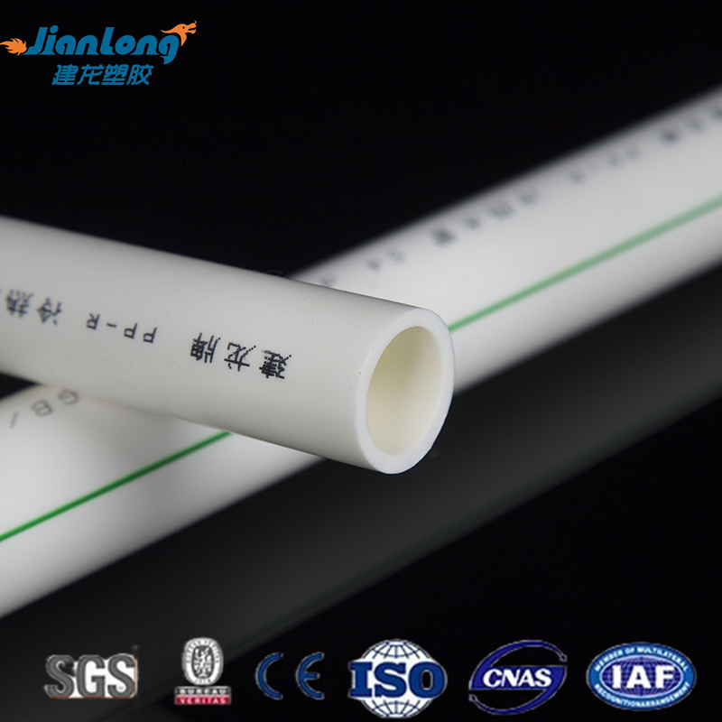 20-160mmwhite Plastic PPR Pipe Fittings Cold and Hot Water Supply Pipe