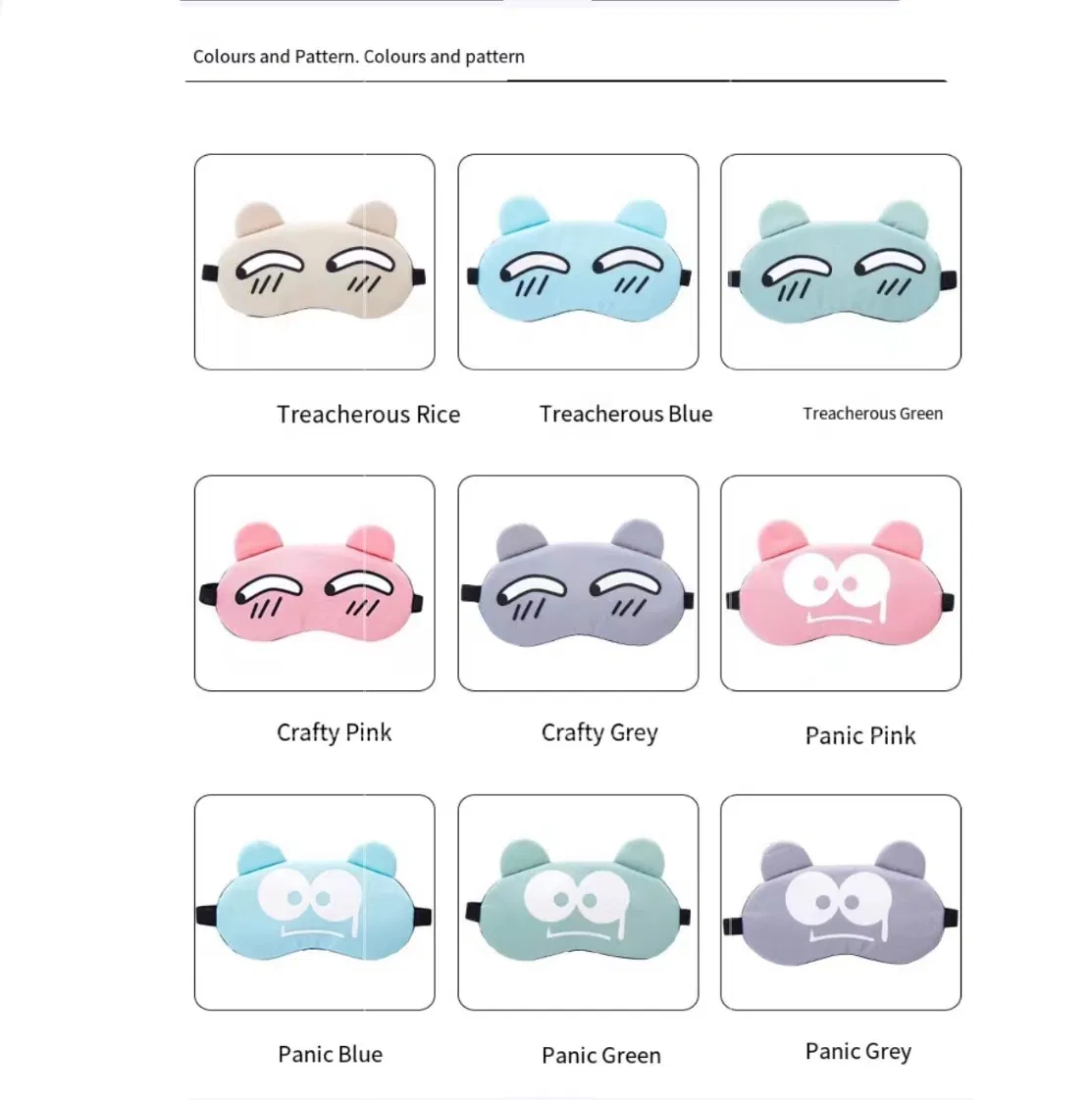 Eye Mask Sleep Blackout Breathable Student Cartoon Funny Eye Mask