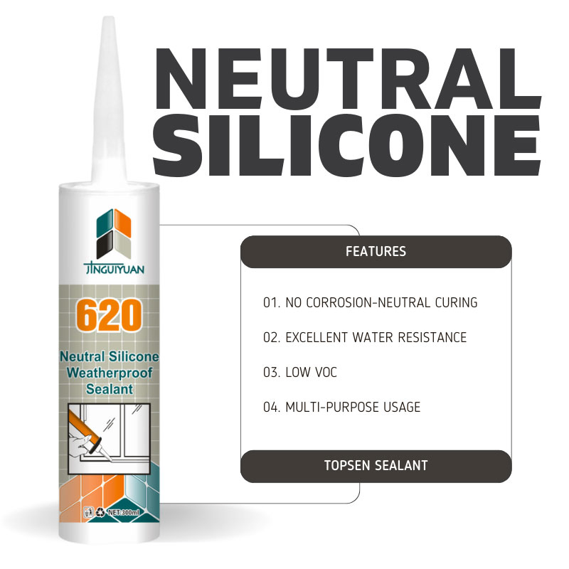Neutral Silicona Wholesale White Black Silicone Sealant for Door and Window
