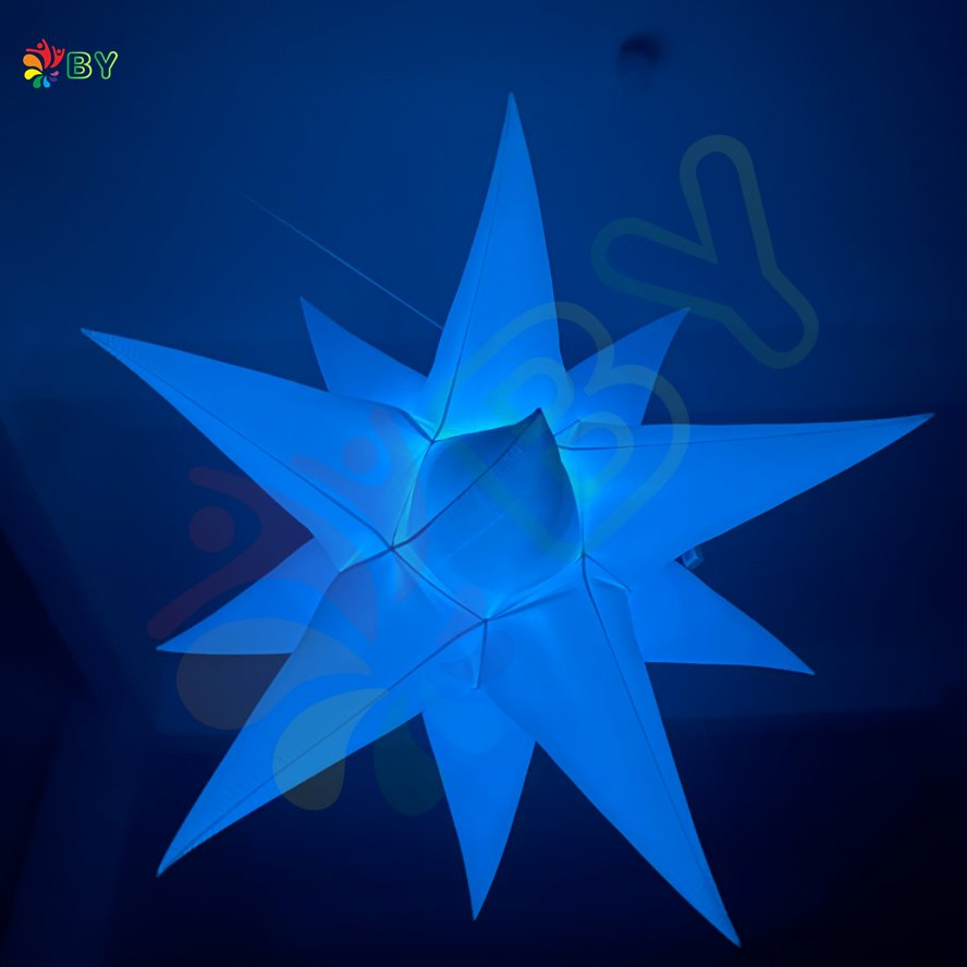 Color Changing LED Inflatable Giant Star, Inflatable Light Star for Event Decoration