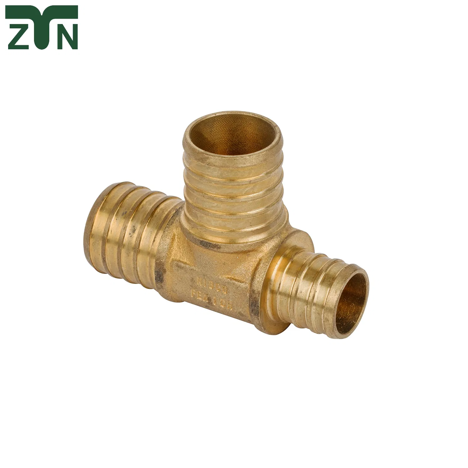 Tee Reducing Thread Connector Compression Brass Fittings Double Ferrule Pipe Fitting