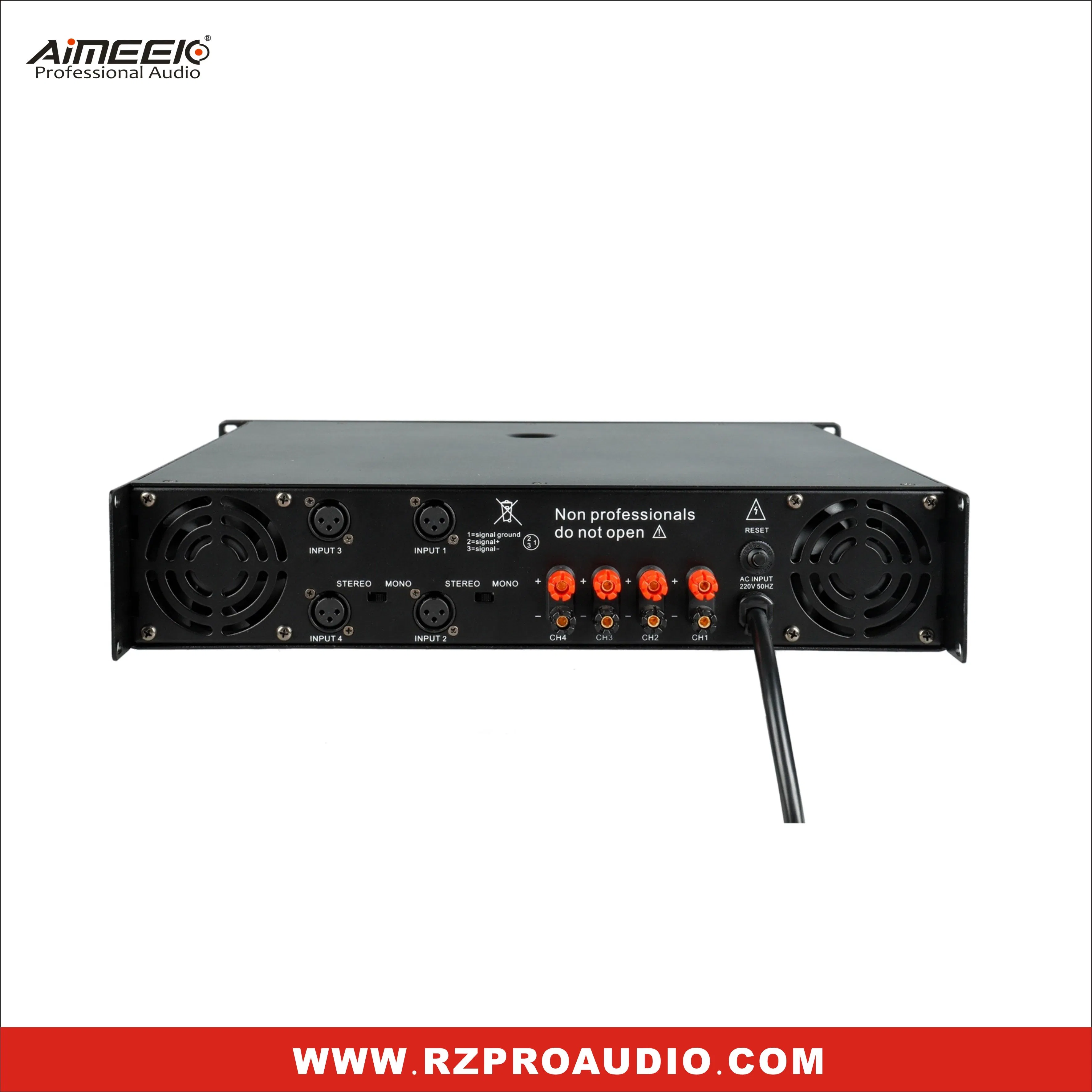4*2500W 4CH High Quality AMPS Professional Power Amplifier for Bar / Club