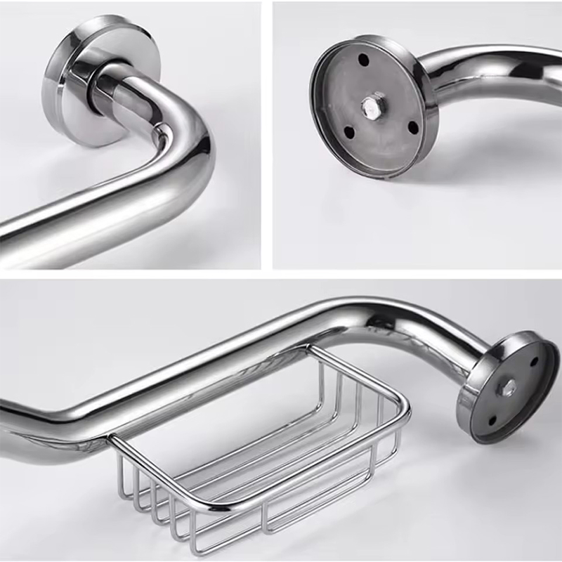 Black Steel Pipe Modern Stairs Wire Wall Second Hand Wrought Iron Elderly Bathtub Grab Rail Toilet Safety Hand Rail for Handrail Disabled